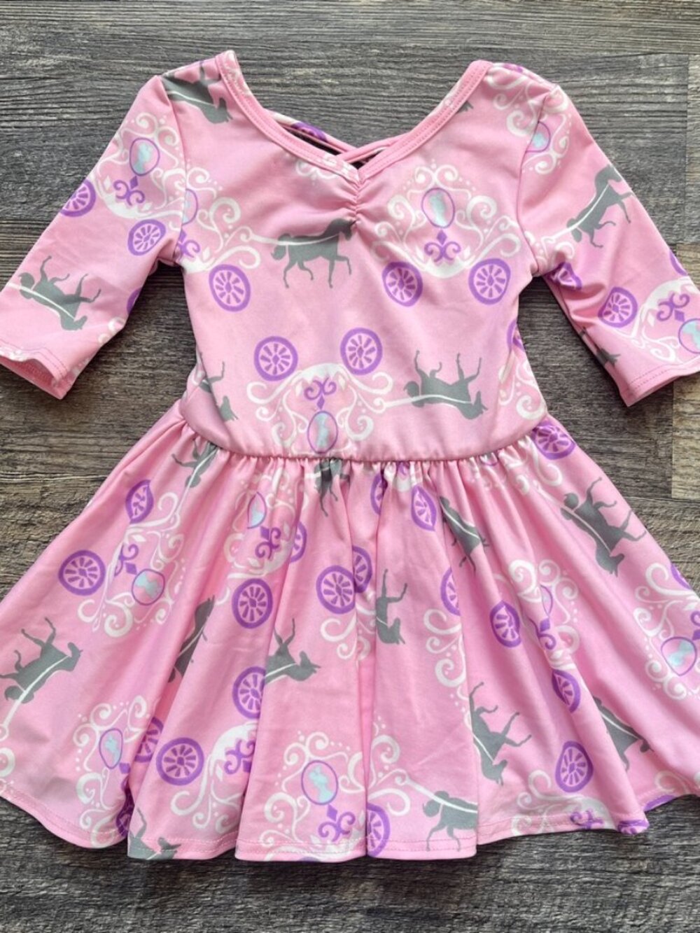 NWT Dot Dot Smile Ballerina Dress Cinderella's Carriage 12-24M